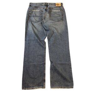 Mens Bullhead Y2K Slim Straight Blue Denim Jeans 100% Cotton Classic Fit  33X30
